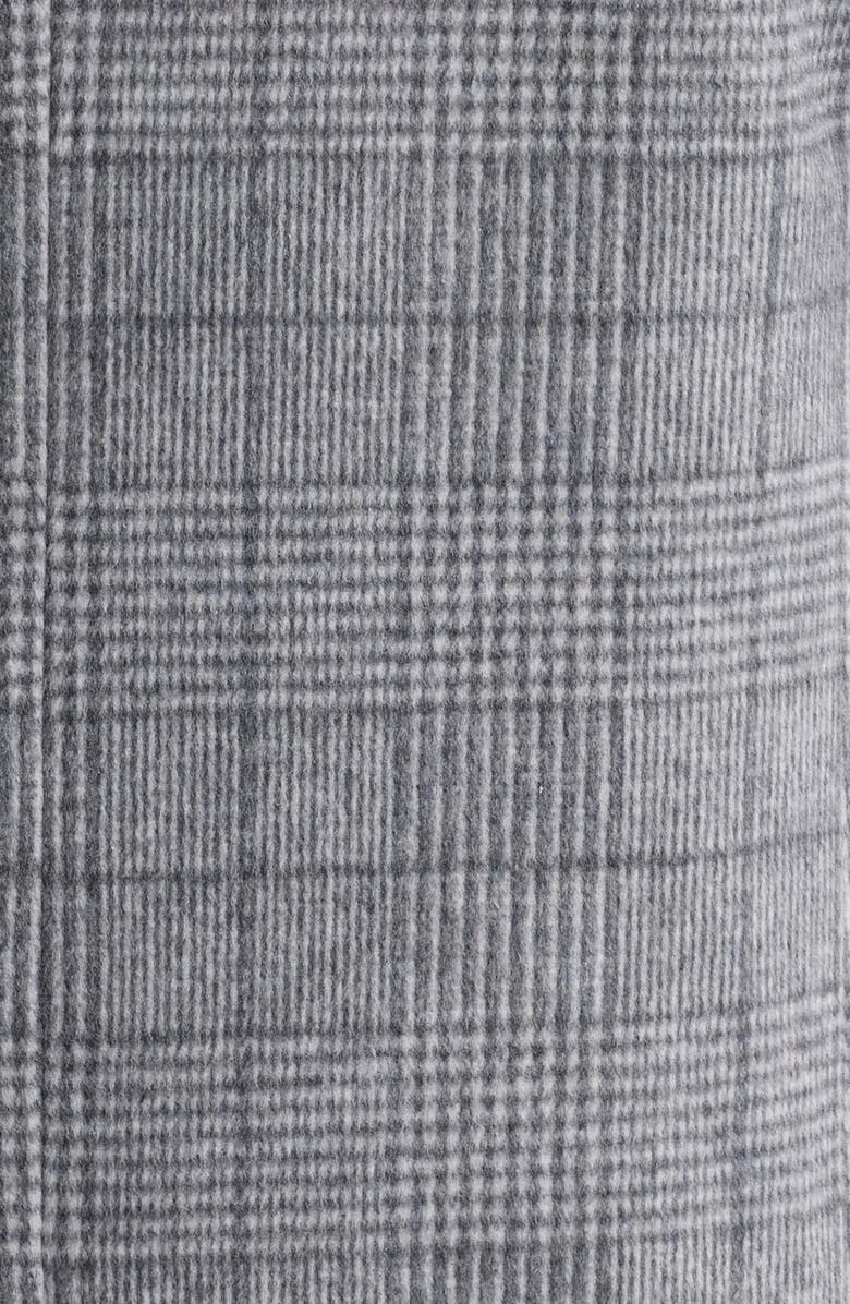 Hart Schaffner Marx Armitage Wool Blend Topcoat, Alternate, color, Light Grey Plaid