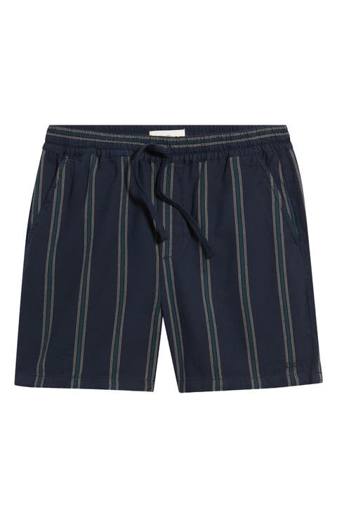Lawson Stripe Cotton Drawstring Shorts