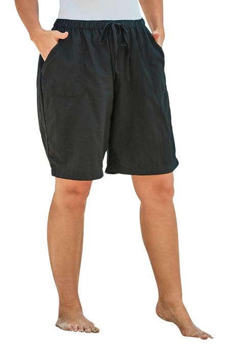 Taslon® Cover Up Board Shorts with Built-In Brief