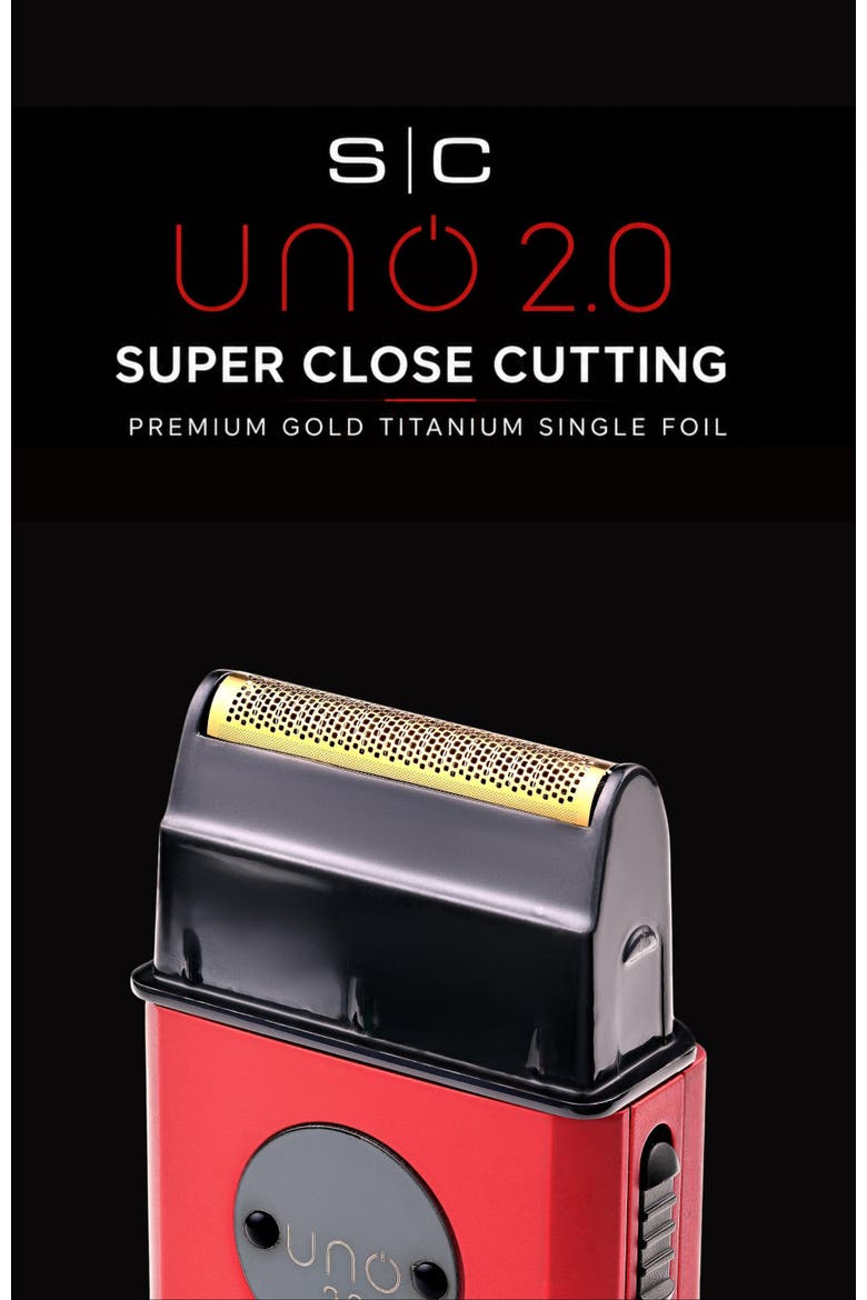 Uno 2.0 Compact Cordless Single Foil Shaver, Alternate, color, Red