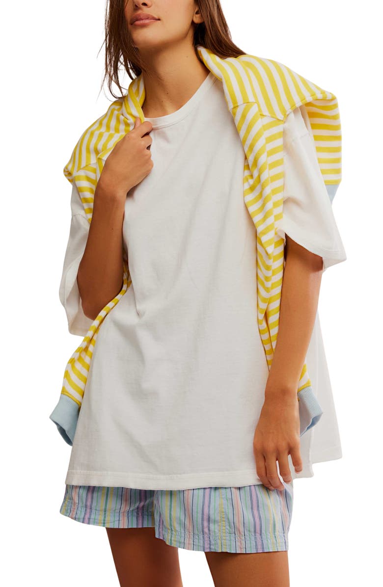 Free People Devon Oversize Cotton T-Shirt, Alternate, color, 