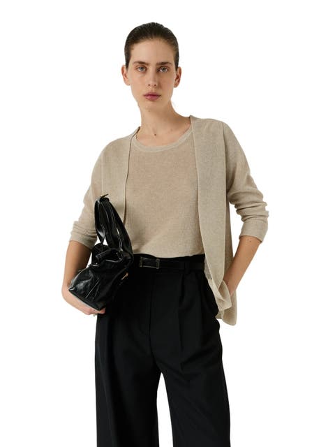 Lorina Open Front Cardigan