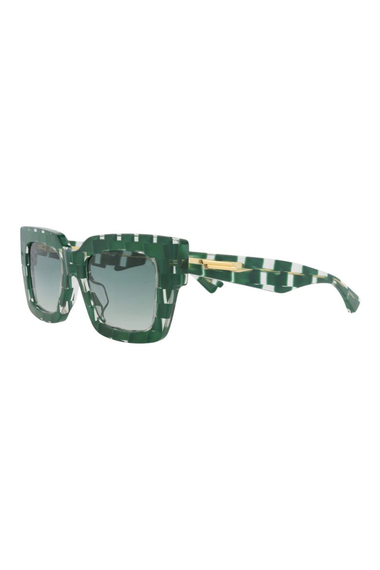 52mm Gradient Square Sunglasses, Alternate, color, GREEN GREEN GREEN