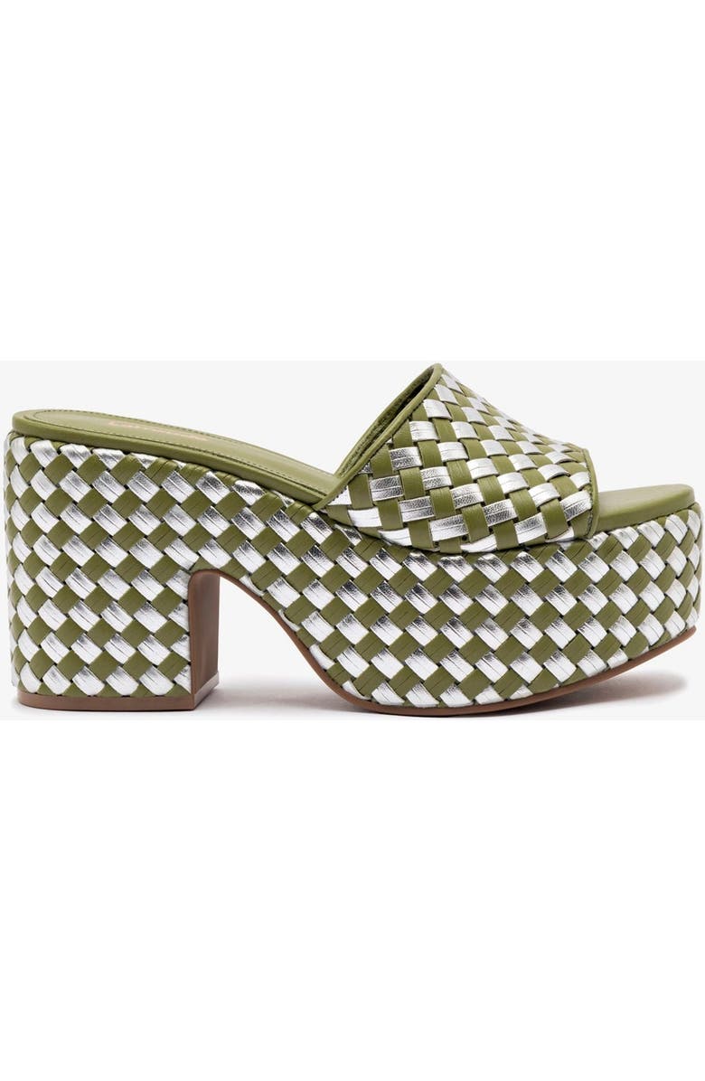 Larroudé Woven Leather Miso Platform Sandal, Main, color,