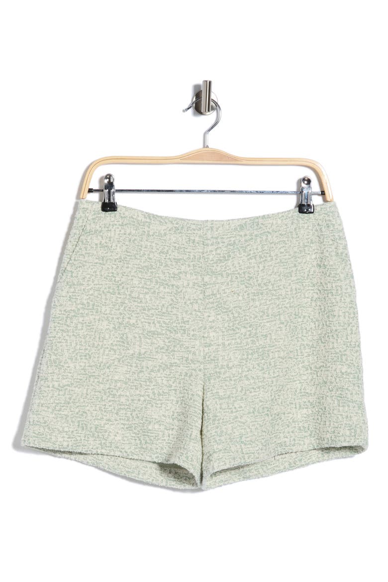 Hurley Bouclé Shorts, Alternate, color, FADED GREEN