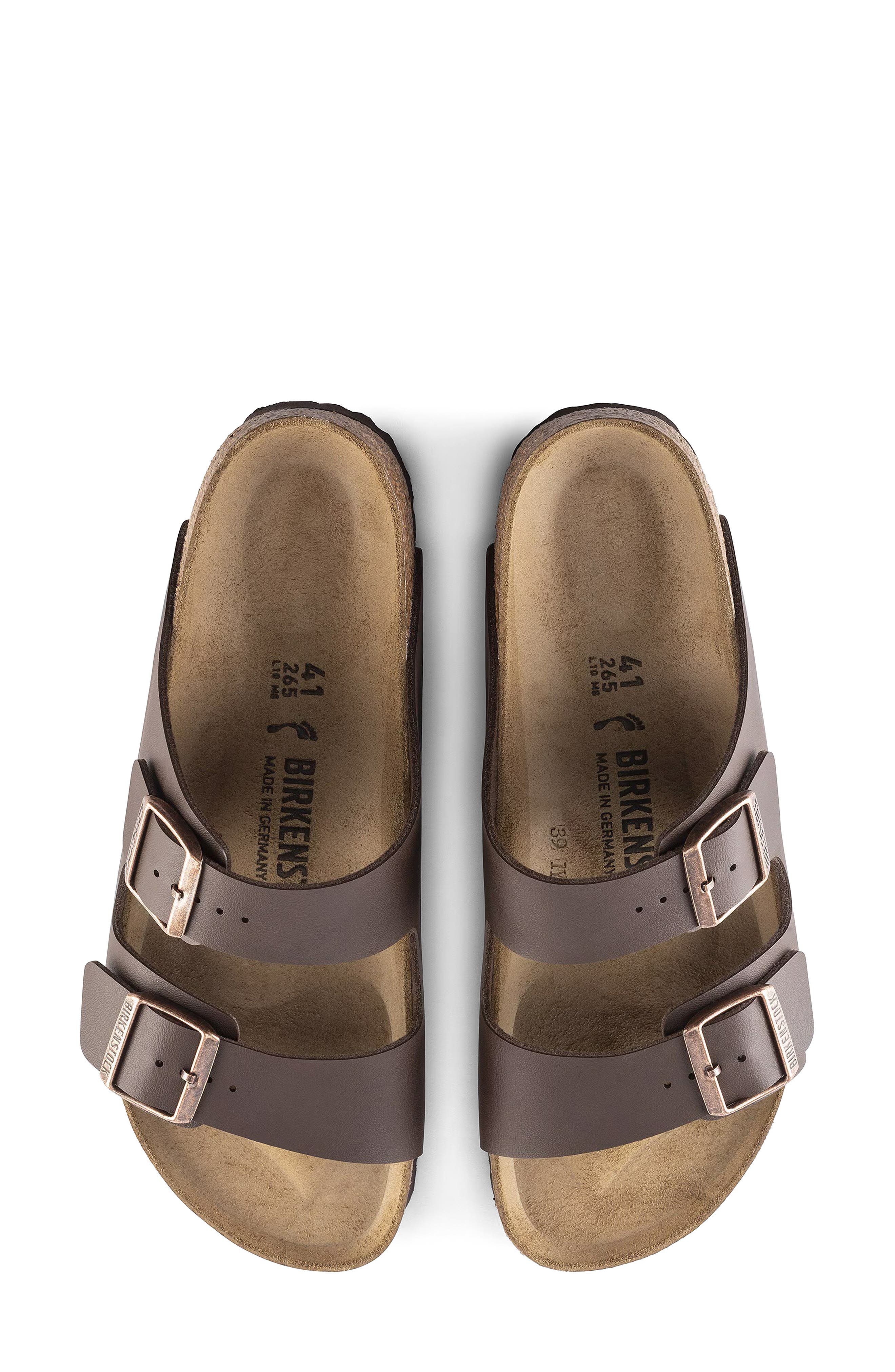 Arizona Birko-Flor Slide Sandal, Alternate, color, DARK BROWN