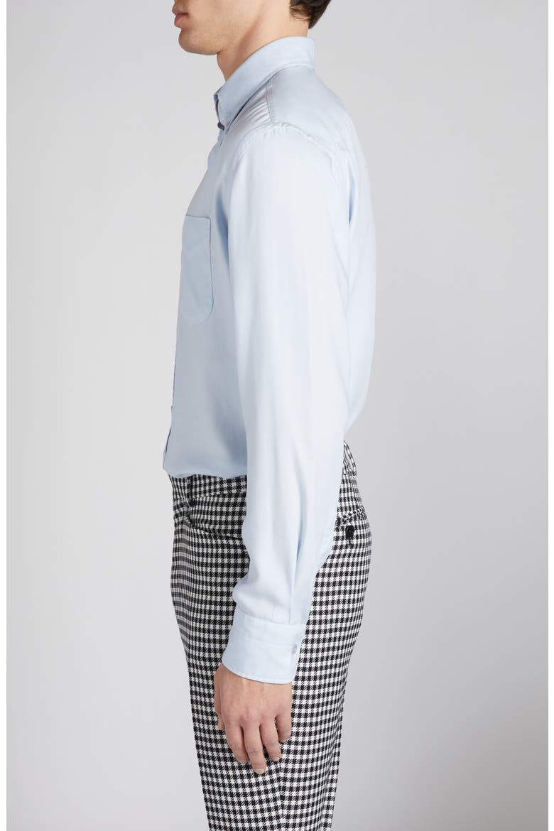 Fluid Fit Button-Down Shirt, Alternate, color, PALE BLUE