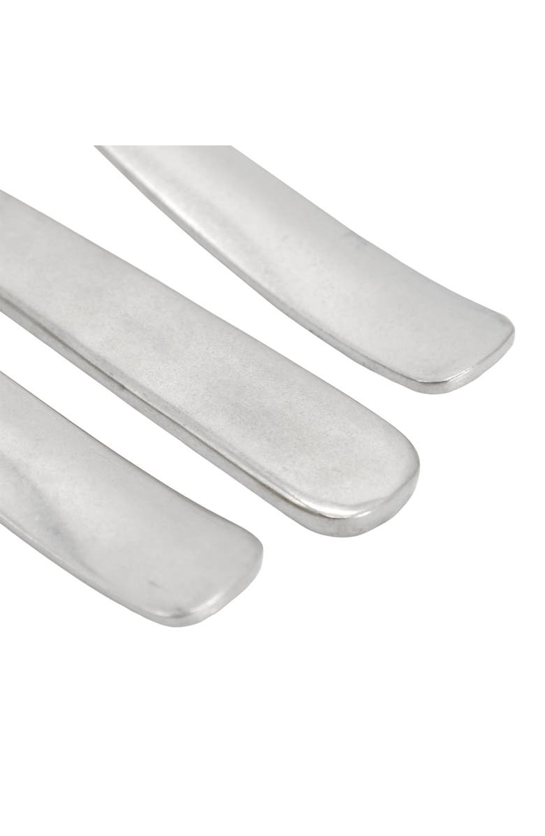 Gibson Home Hulton 20 Piece Stainless Steel Flatware Set, Alternate, color, Metallic Silver