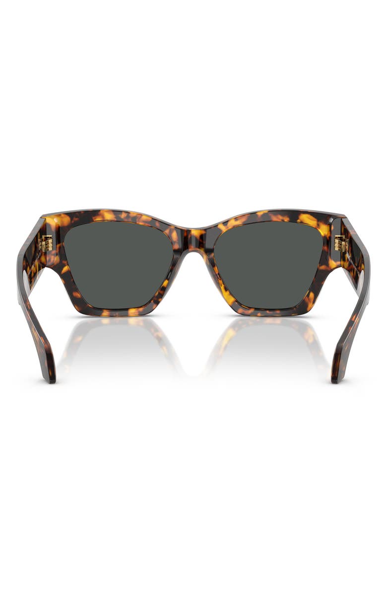 Versace 53mm Square Sunglasses, Alternate, color, Havana Tortoise / Dark Grey