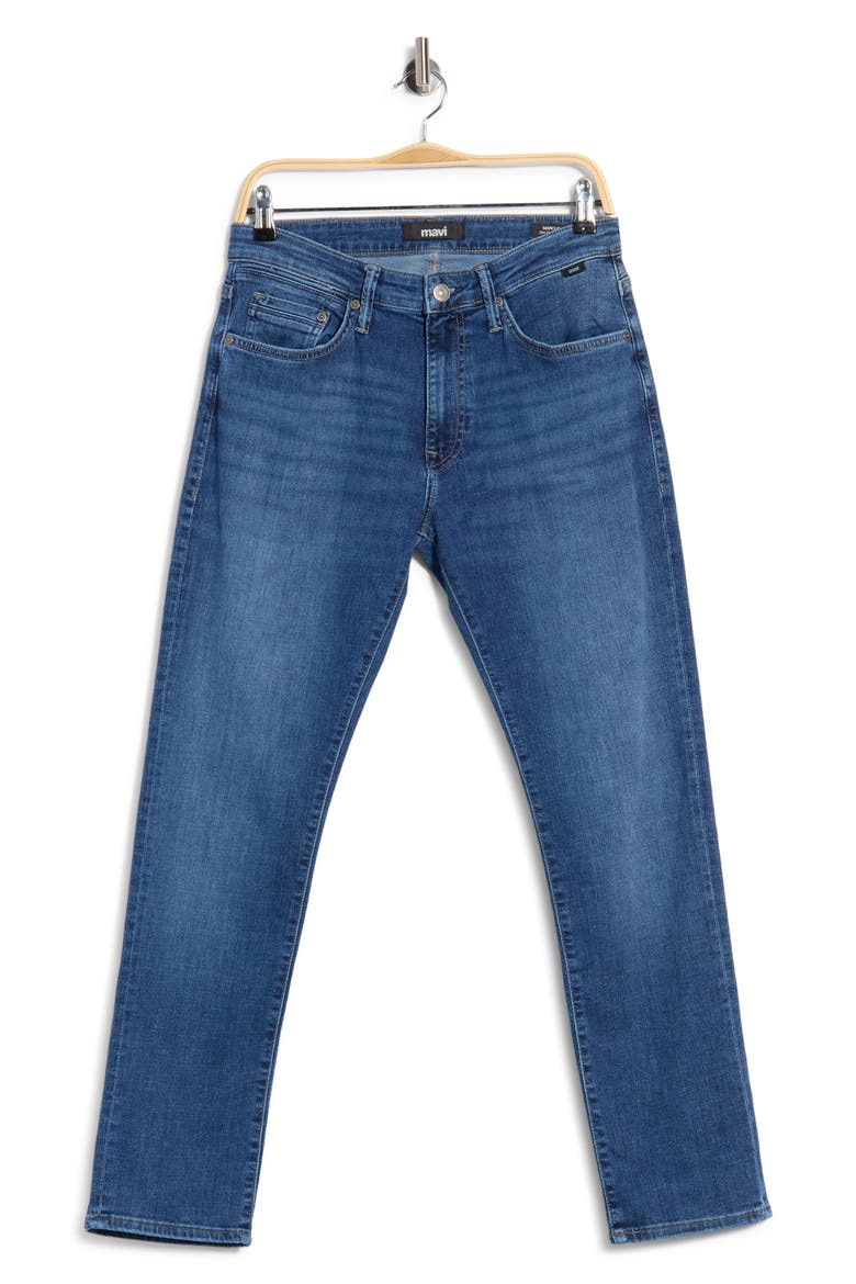 Marcus Slim Straight Leg Jeans, Main, color, MID USED BRUSHED ORGANIC VINTA
