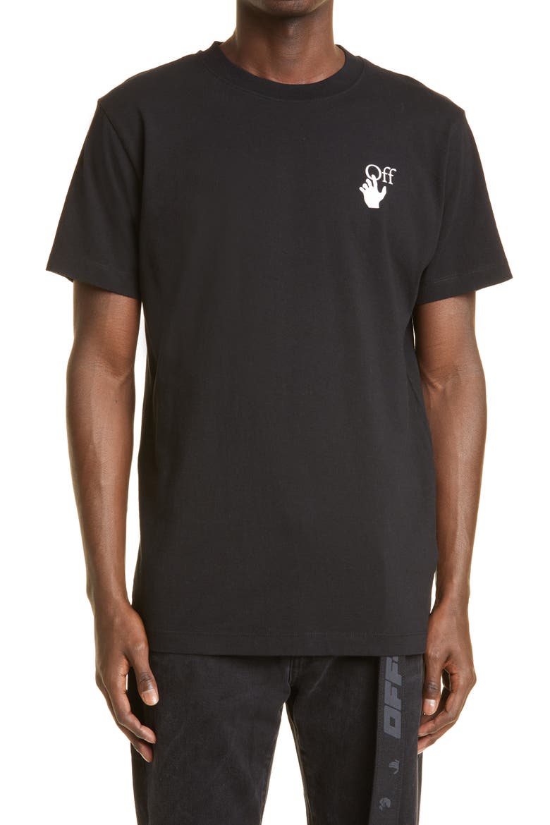 Gradient Ombré Arrows Graphic Tee, Main, color, BLACK MULTICO