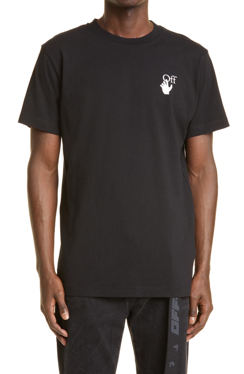 Off-White Gradient Ombré Arrows Graphic Tee, Main, color,