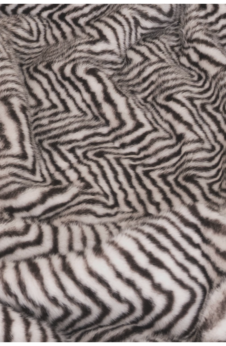 Sea To Me Blankets San Diego Safari Faux Fur Throw Blanket, Alternate, color, Zebra