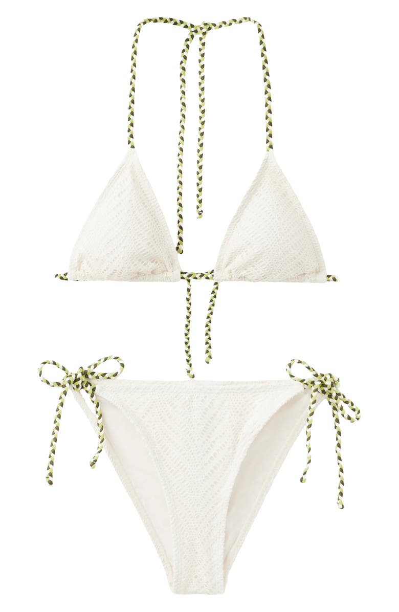 MANGO TEEN Braided Strap Two-Piece Swimsuit, Main, color,