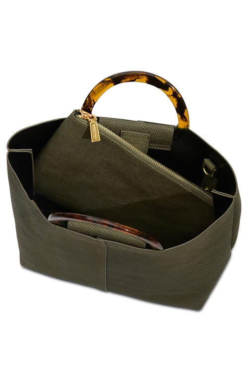 Rebecca Minkoff Square Tote With Resin Handle Bag In Brown