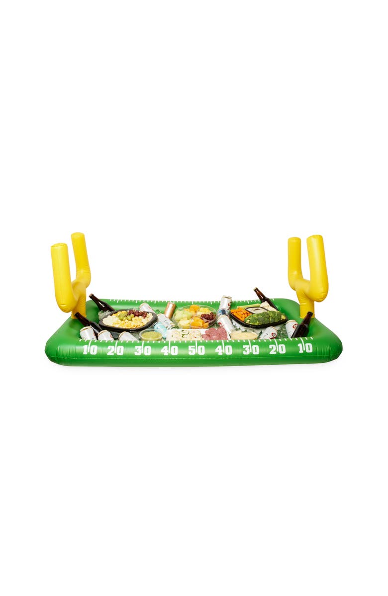 TrueZoo Football Field Inflatable Cooler Bar, Main, color, Green