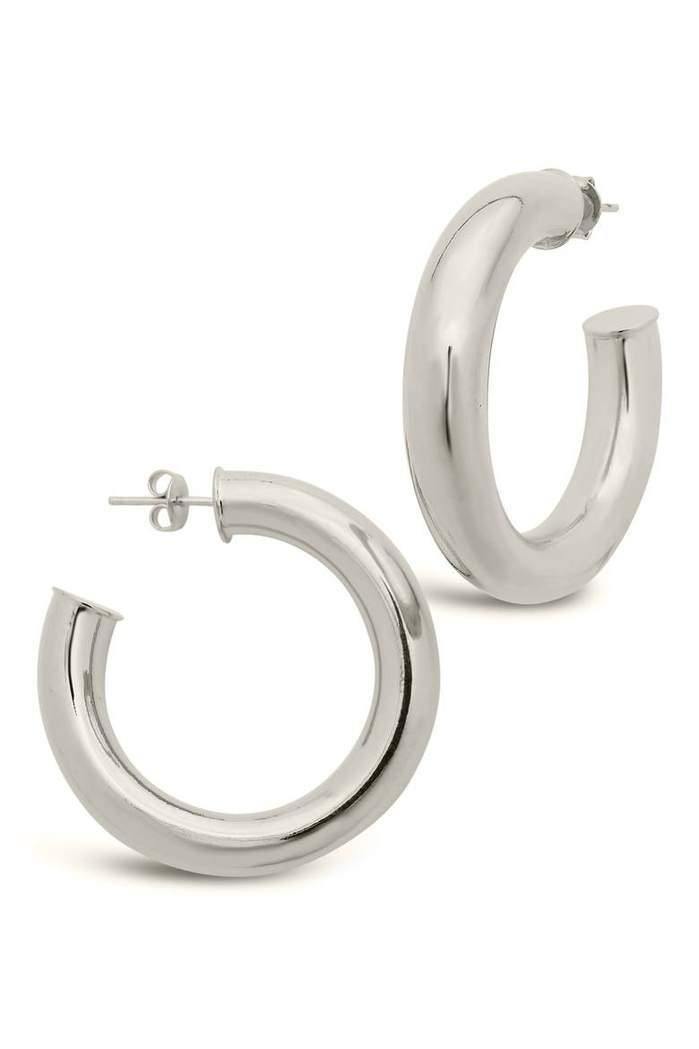 Five Days of Hoops Assorted 5-Pack Hoop Earrings, Alternate, color, SILVER