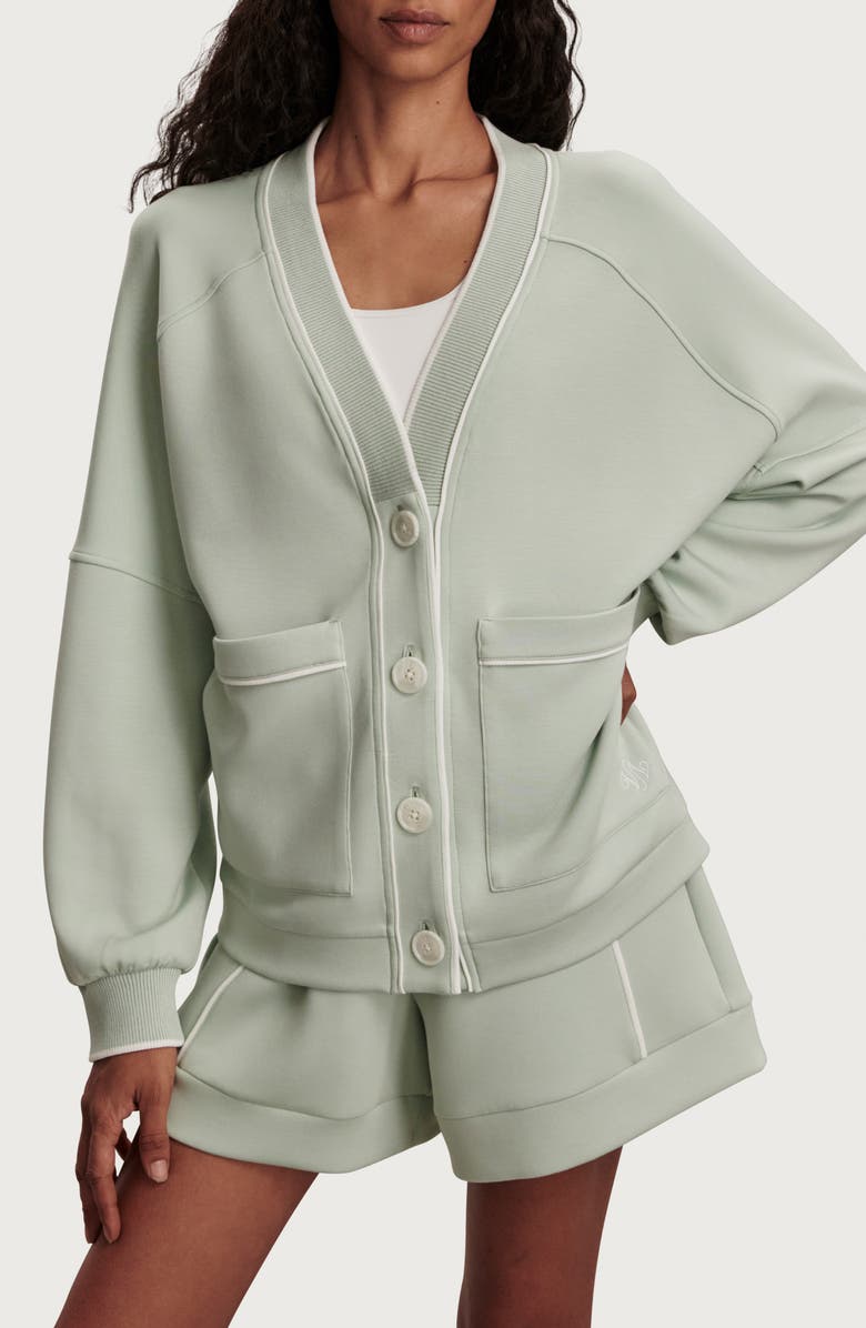 Varley Scottie Cardigan, Main, color, Aqua Foam