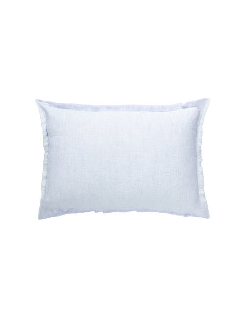 Anaya So Soft Linen Crossdye Down-alternative Pillow In Sky Blue
