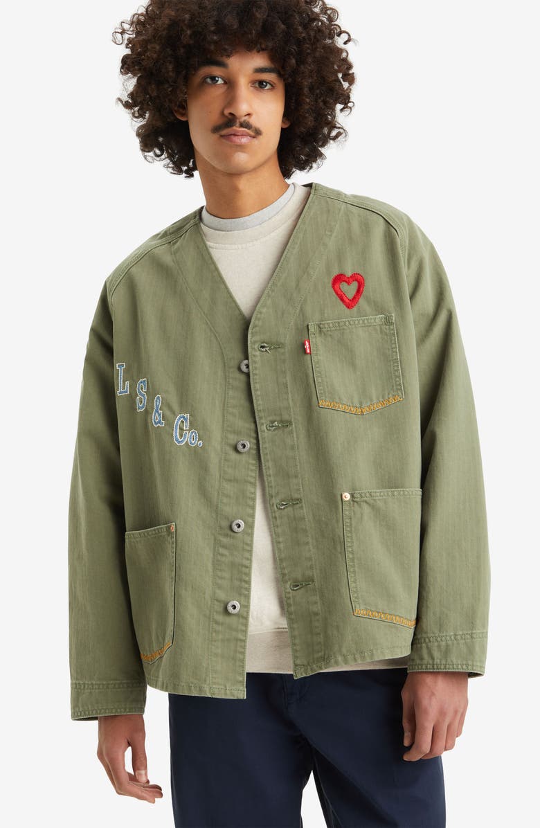 Levi's Union Engineer Denim Graphic Jacket, Alternate, color,