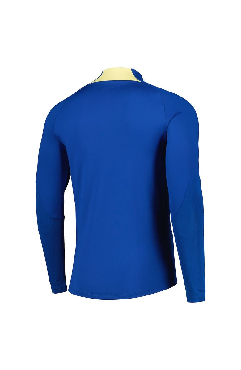 Nike Men's Nike Blue Club America Strike Drill 2023/24 Performance Quarter-Zip Long Sleeve Top, Alternate, color, Blue