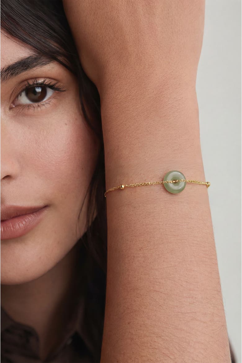 Coin Green Jade Bracelet, Alternate, color, Light green