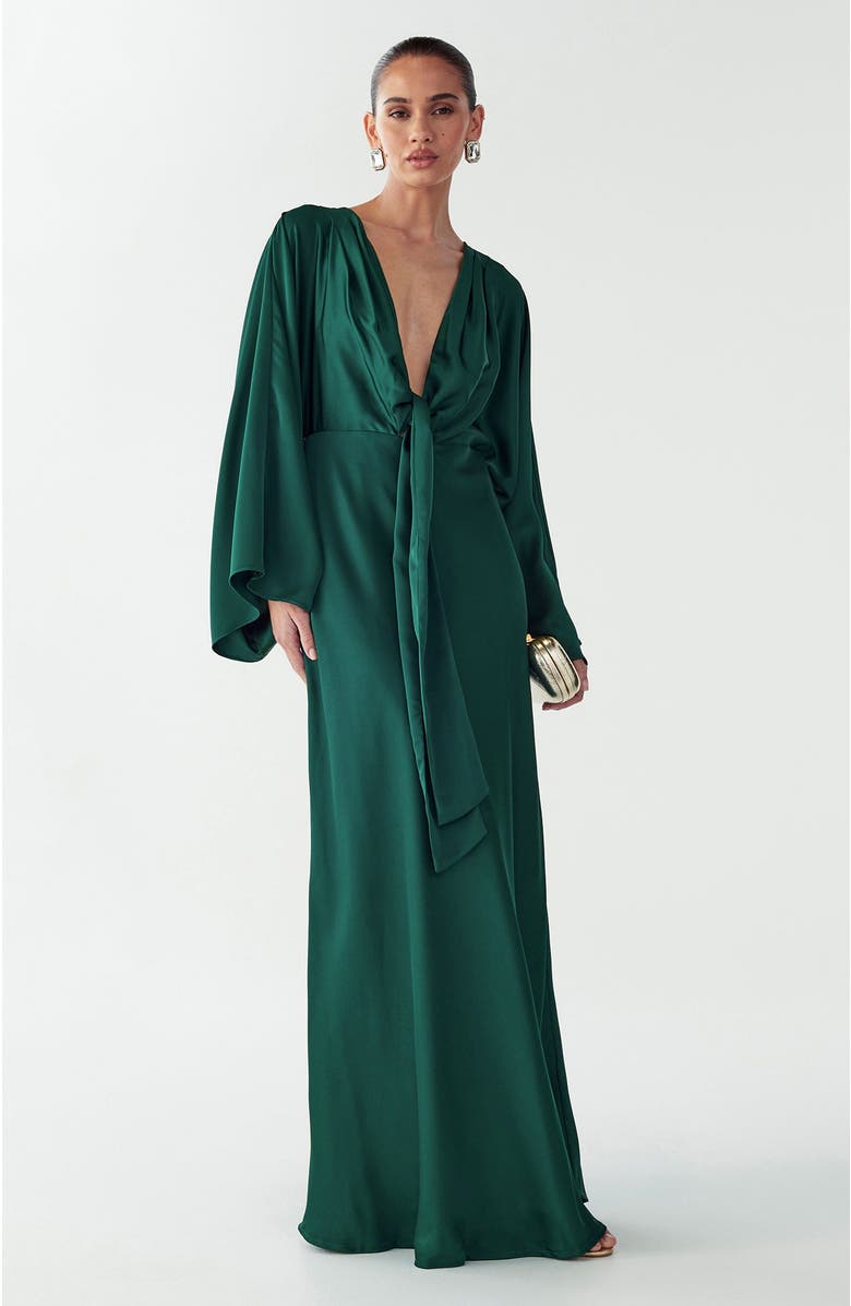 SAVEL Sassy Midi Dress, Alternate, color, Emerald