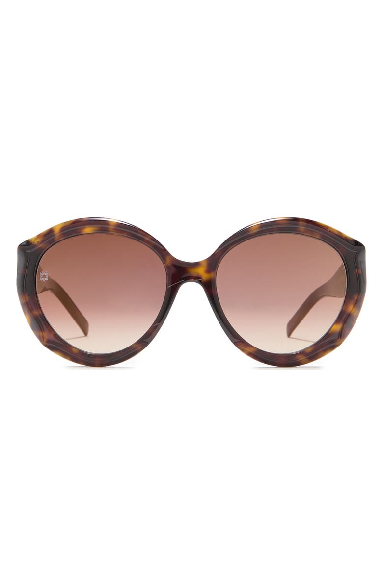 Elie Saab 56mm Round Frame Sunglasses, Main, color,