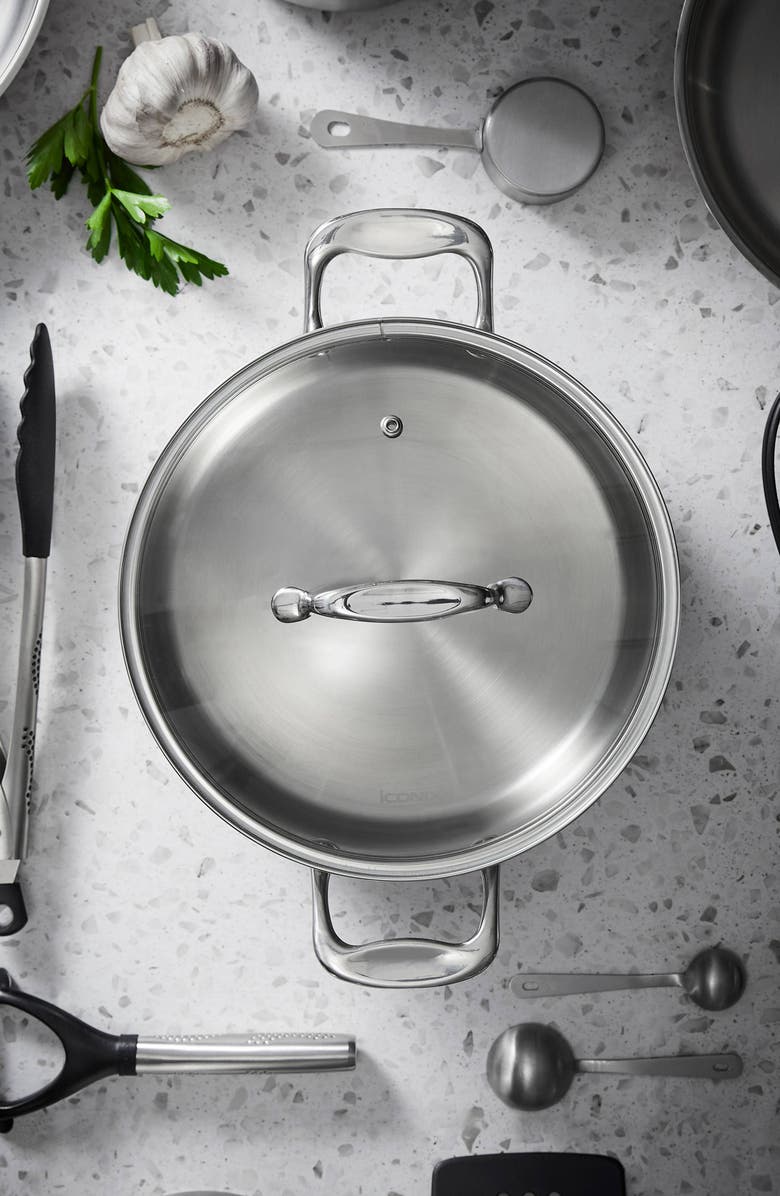 Cuisine::pro<sup>®</sup> iconiX<sup>™</sup> 5 Qt Casserole with Lid, Alternate, color, Silver