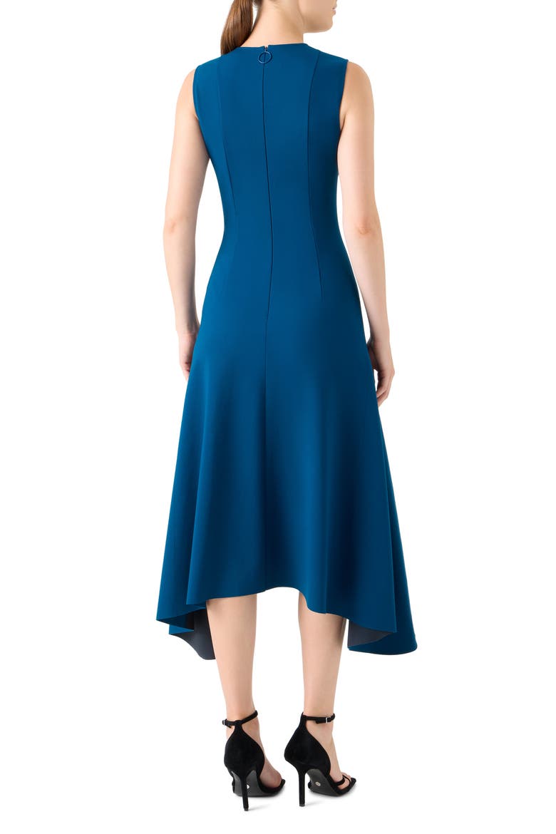 Asymmetric Hem Sleeveless Jersey Dress, Alternate, color, TEAL