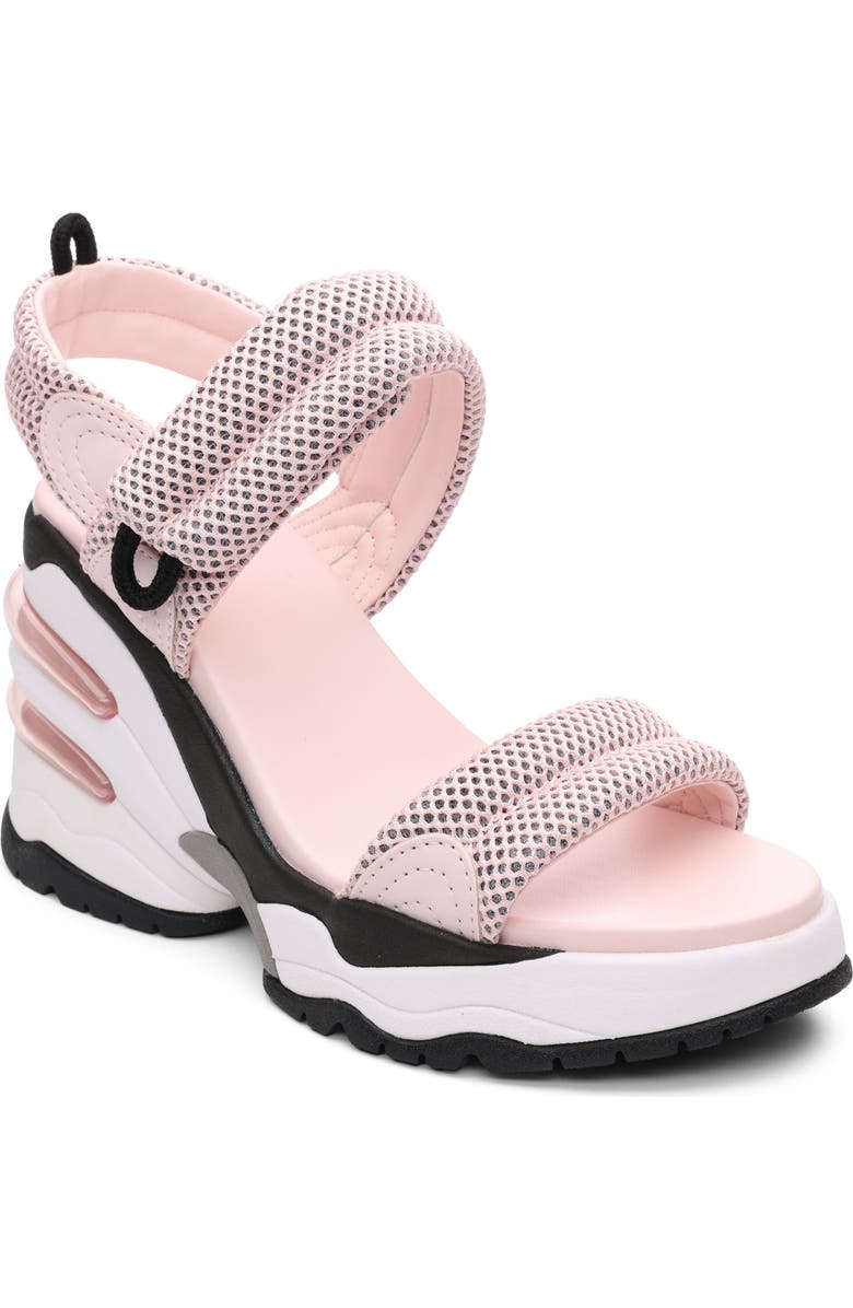 Ash Cosmos Wedge Sandal, Main, color, New Crystal Rose