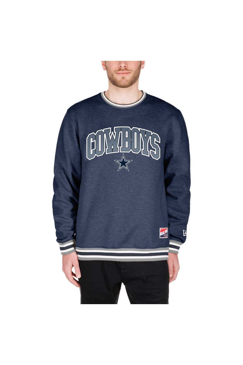 Men's New Era Navy Dallas Cowboys Big & Tall Pullover Sweatshirt, Alternate, color, Navy