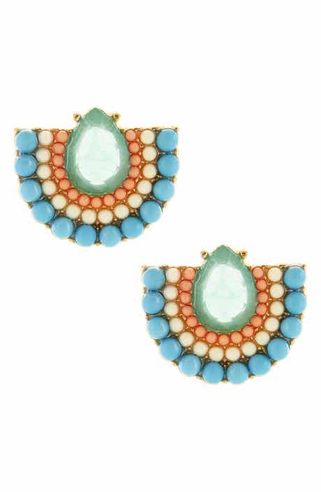 Sea Fan Stud Earrings