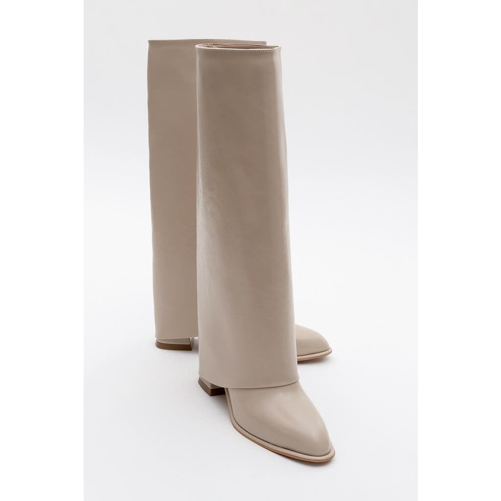 Prologue Shoes Maybe Chunky Heel Boot In Brown