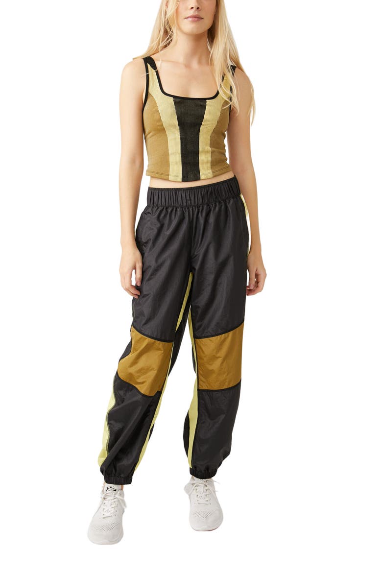 FP Movement In the Stars Colorblock Pants, Alternate, color, OLIVE COMBO