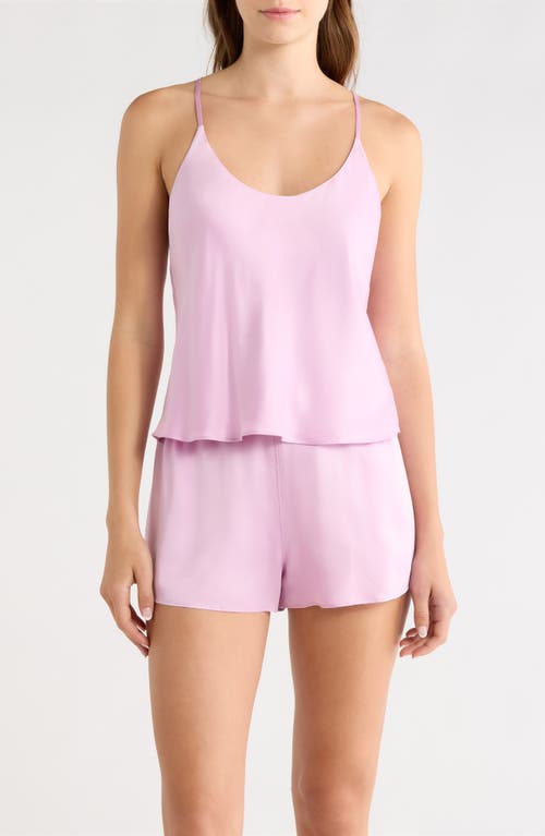 Lunya Washable Silk Short Pajamas in Lilac Bloom at Nordstrom, Size Small