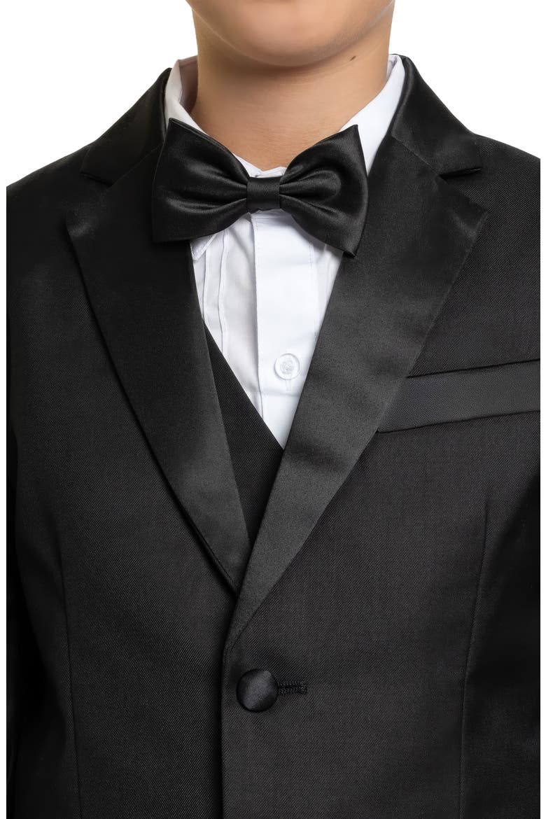Kids' 007 5-Piece Slim Fit Tuxedo, Alternate, color, Black