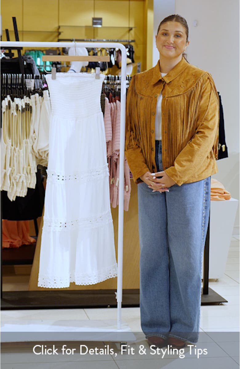 Tiered Strapless Cover-Up Dress, sales video thumbnail