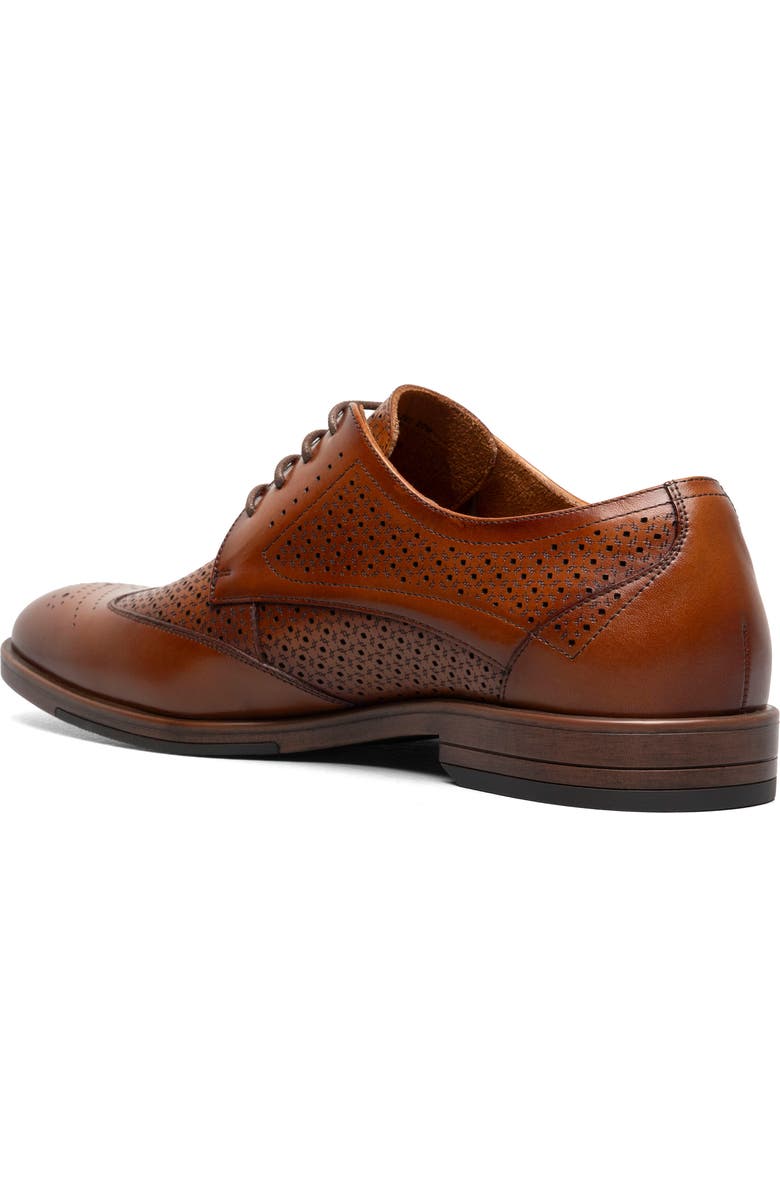 Stacy Adams Asher Wingtip Derby, Alternate, color, Cognac