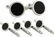 David Donahue Onyx Cuff Links & Shirt Stud Set