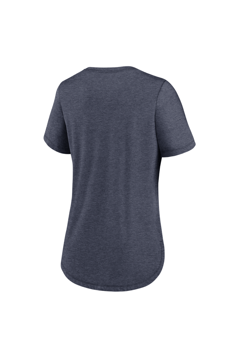 Women's Nike  Heather Navy Dallas Cowboys Primetime Backfield Tri-Blend T-Shirt, Alternate, color, Heather Navy
