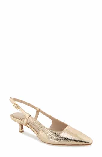 Kenneth Cole New York Martha Snakeskin Embossed Slingback Pump