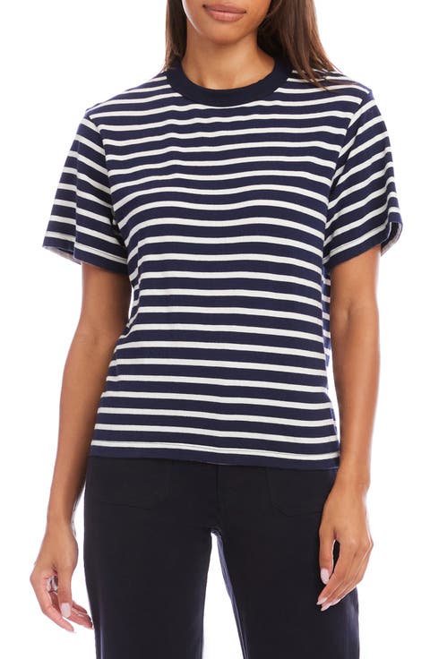 Stripe Cotton T-Shirt (Regular & Petite)
