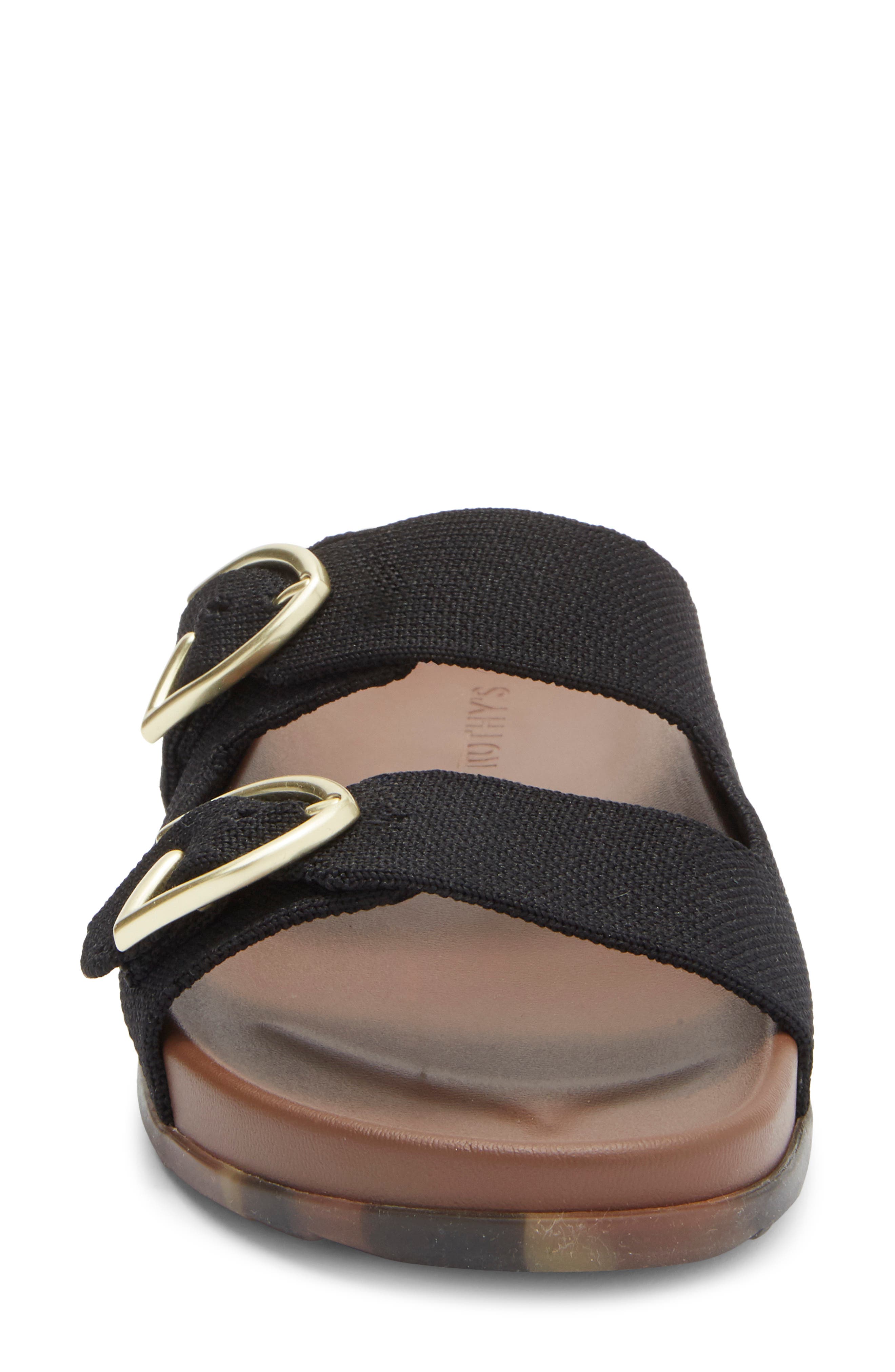 Rothy's The Buckle Slide Sandal, Alternate, color, Black