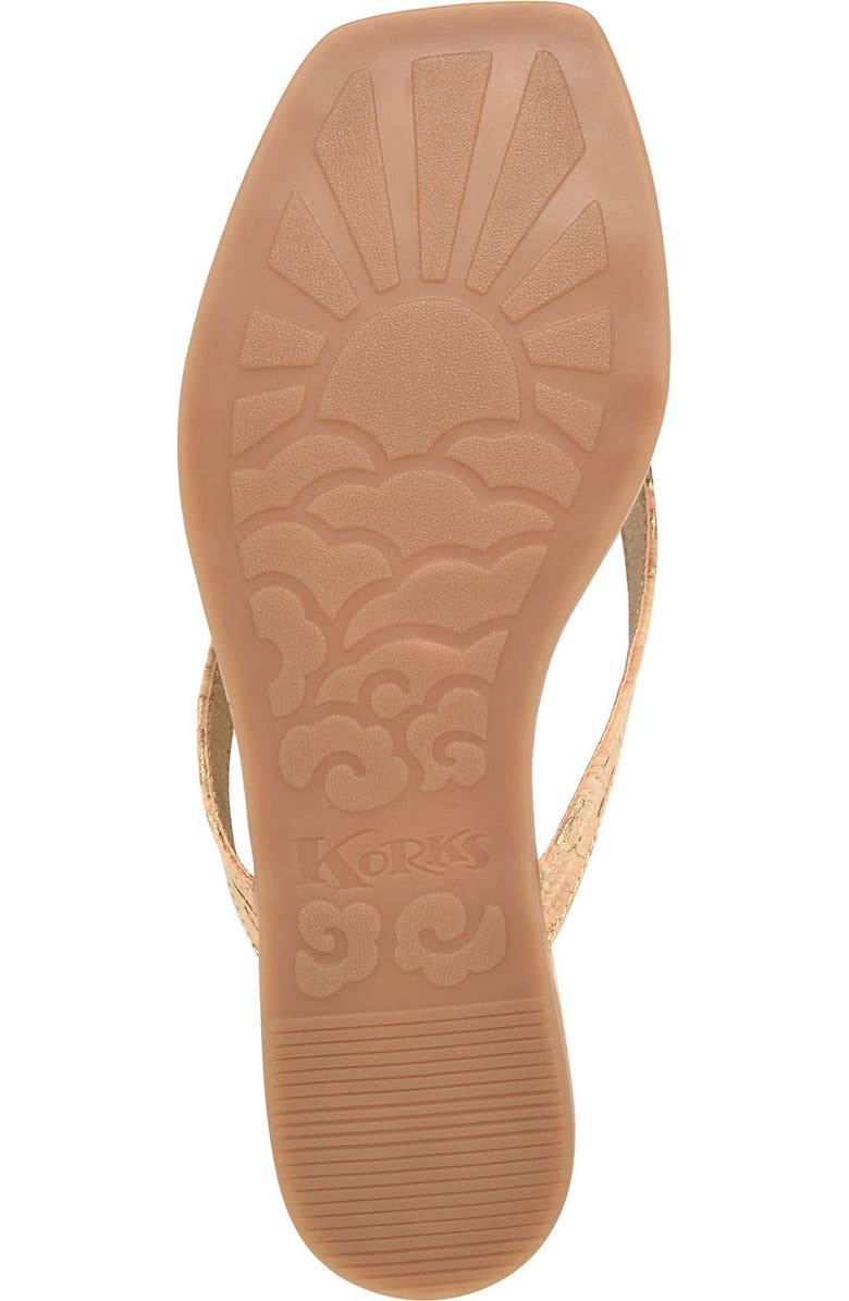 KORKS Winnie Flip Flop, Alternate, color, Natural Cork