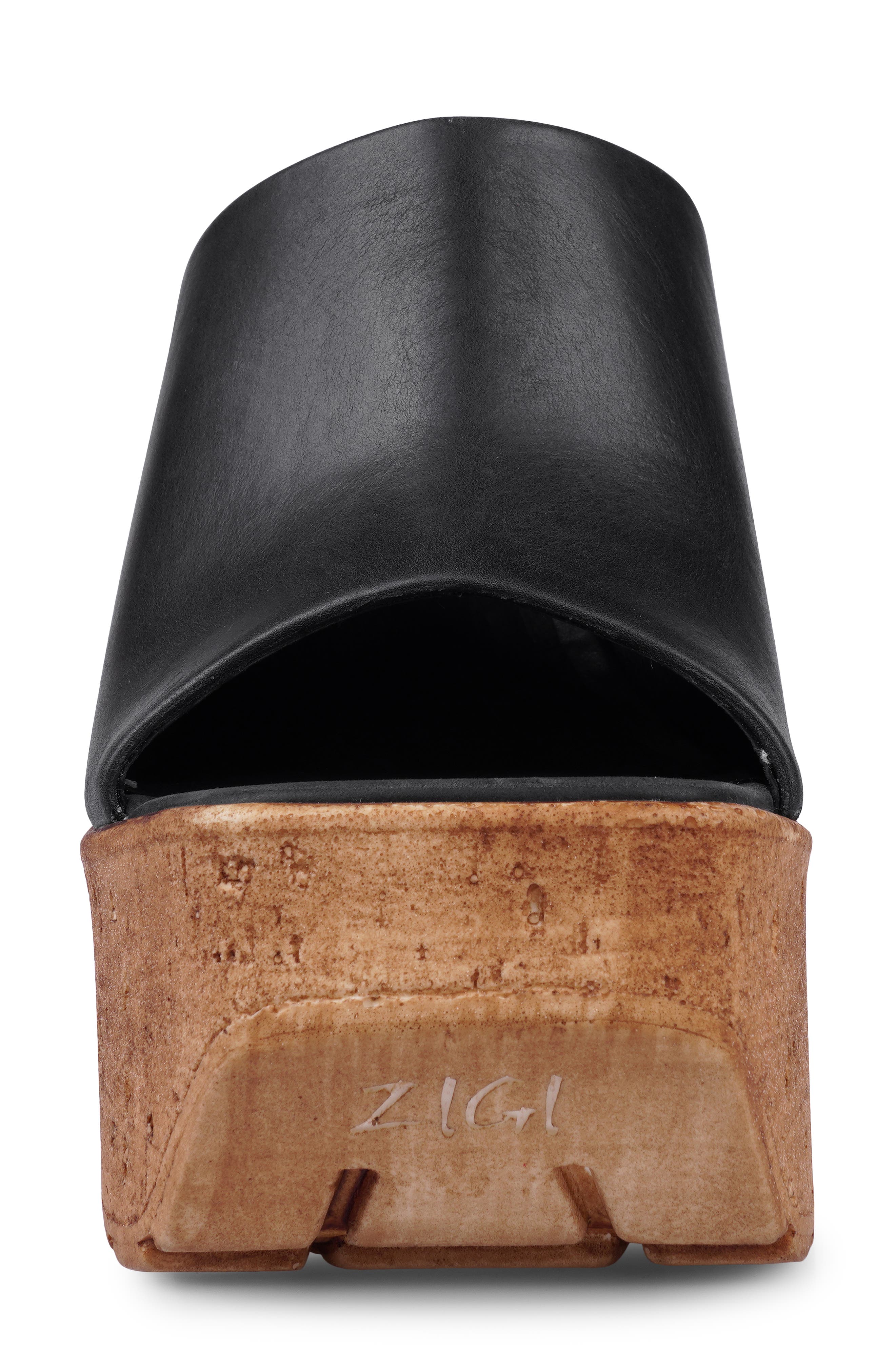 ZIGI Zhamira Platform Wedge Sandal, Alternate, color, Blk Leathe
