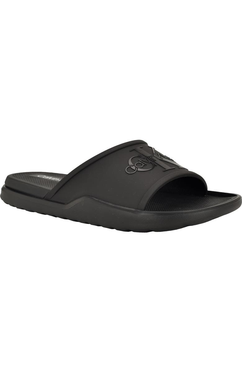 Calvin Klein Meloy Slide Sandal, Main, color, Black