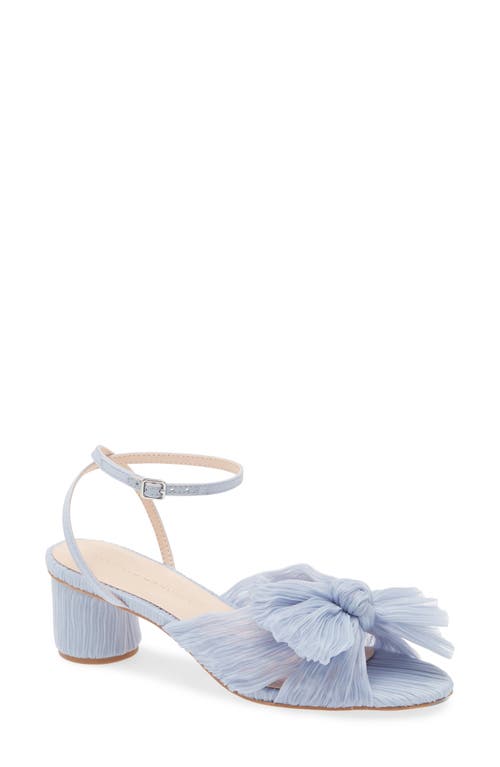 Shop Loeffler Randall Dahlia Ankle Strap Knotted Sandal In Blue