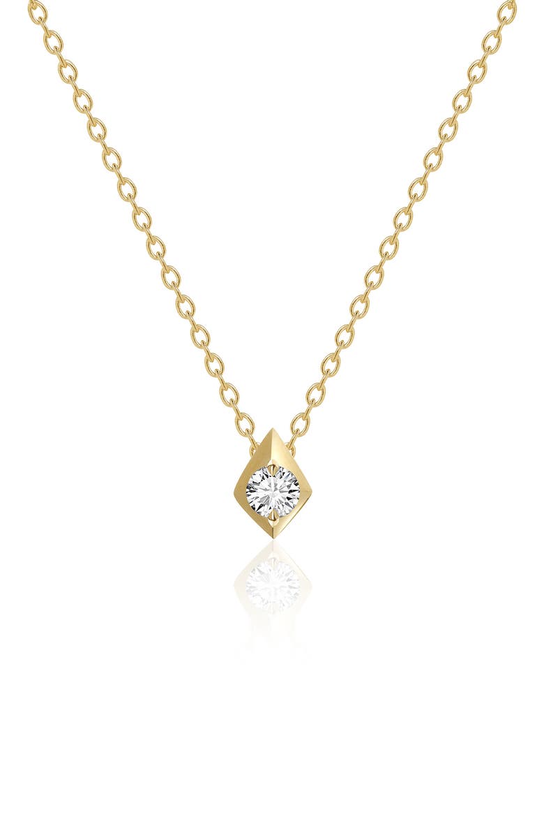 Elegance Diamond Geometric Pendant Necklace, Main, color, 14K YELLOW GOLD