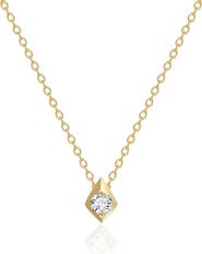 VALANI ATELIER Elegance Diamond Geometric Pendant Necklace